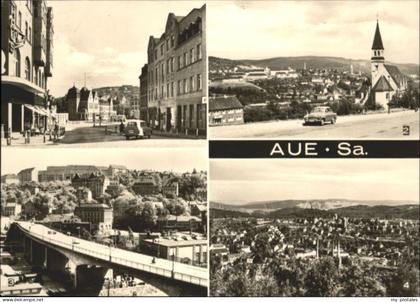 Aue Sachsen Aue Karl-Marx-Platz Hauptpostamt Karl-Marx-Bruecke