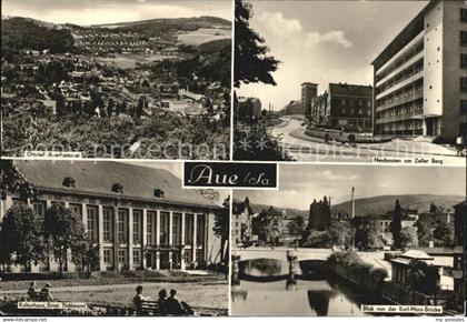 Aue Sachsen Auerhammer Kulturhaus Ernst Thaelmann Blick von der Karl Marx Brueck