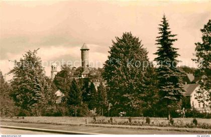 Auerbach Vogtland Schlod Kirchturm Thaelmannstrasse