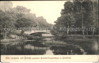 Gruenheide Vogtland Alte Loecknitz Bruecke Bahnhof Fangschleuse