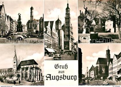 Augsburg Sankt Ulrich Fuggerei Dom Sankt Moritz Perlach