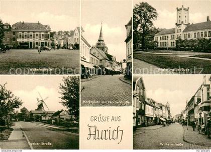 Aurich Ostfriesland Regierungsgebaeude Wilhelmstrasse Marktplatz