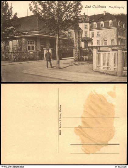 Bad Gottleuba-Bad Gottleuba-Berggießhübel Genesungsheim Haupteingang 1923