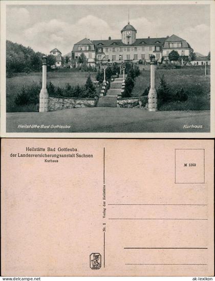 Bad Gottleuba-Bad Gottleuba-Berggießhübel Heilstätte Kurhaus 1945