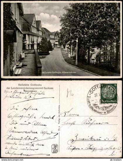 Bad Gottleuba-Bad Gottleuba-Berggießhübel Heilstätte Männerhäuser 1937