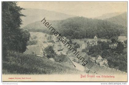 Bad Grund - Blick vom Gittelderberg - Verlag August Neuner Bad Grund