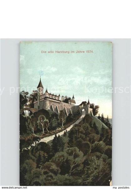 Bad Harzburg Alte Harzburg 1574 Kuenstlerkarte