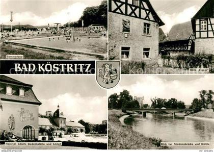 Koestritz Bad Schloss Schwimmbad Friedensbruecke Muehle HOG Frosch
