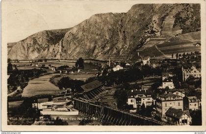 Bad Münster am Stein-Bad Münster am Stein-Ebernburg Stadtpartie - Fotokunst 1930