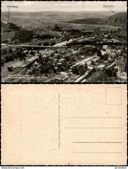 Bad Münster am Stein-Ebernburg   Nahe-Tal u. Ebernburg 1955