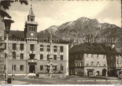 Bad Reichenhall Marktplatz Brunnen Staufen Chiemgauer Alpen