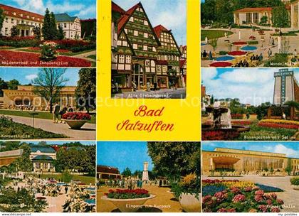 Bad Salzuflen Bad Inhalatorium Giebelhaeuser Wandelhalle Rosengarten Saline Konz