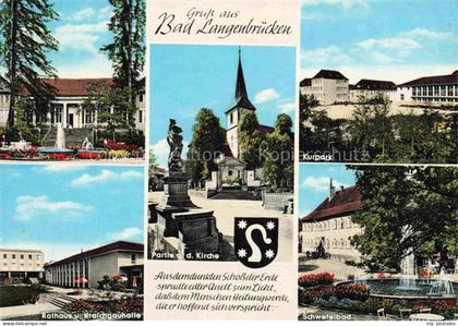 Bad Langenbruecken Bad Schoenborn Kurhaus Rathaus Kraichgauhalle Kirche Kurpark