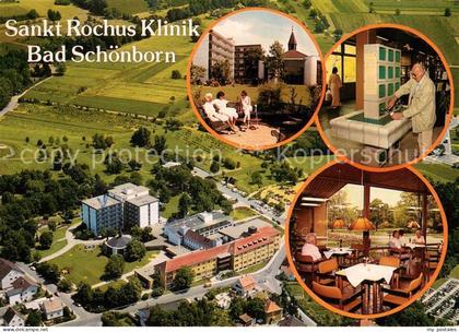 Bad Schoenborn Sankt Rochus Klinik Fliegeraufnahme  Park Trinkbrunnen Speisesaal