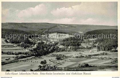Sobernheim Bad Rotes Kreuz-Sanatorium und Kurhaeuser