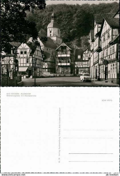 Ansichtskarte Bad Sooden-Bad Sooden-Allendorf Rhenanusplatz 1963