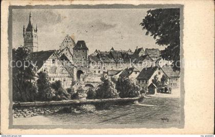 Bad Wimpfen Burgviertel Alt-Wimpfen Zeichnung Bahnpost