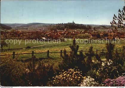 Wuennenberg Panorama Blick auf Ober und Unterstadt Kneipp Luftkurort
