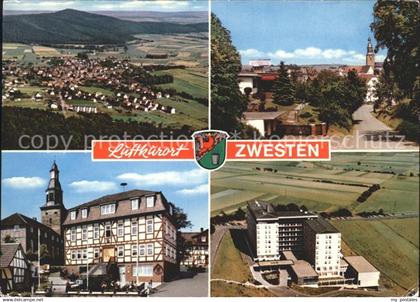 Bad Zwesten Total Teilansicht Rathaus