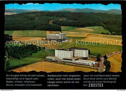 Zwesten Bad Kuranlagen Hardtwaldklinik Fliegeraufnahme