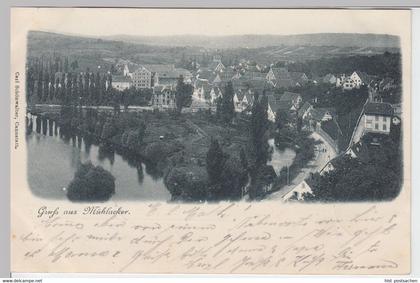 (59757) AK Gruss aus Mühlacker, Gesamtansicht, 1901