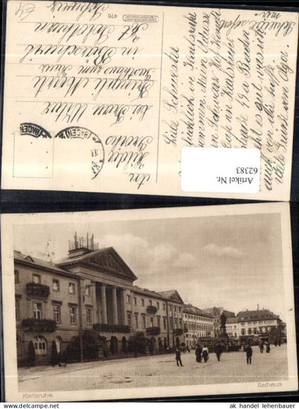 62383,Karlsruhe Strassenansicht mit Personen