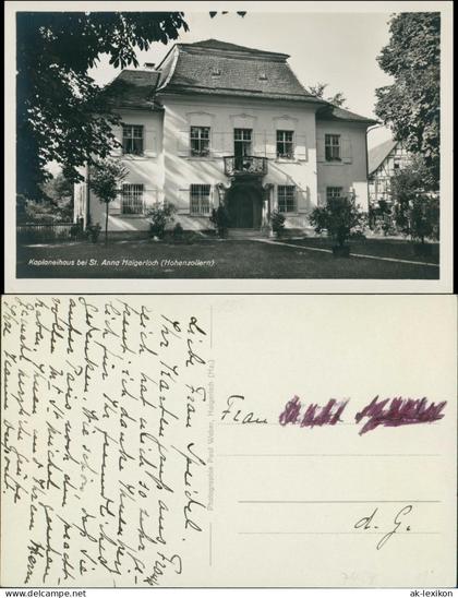 Ansichtskarte Haigerloch Kaplaneihaus 1938