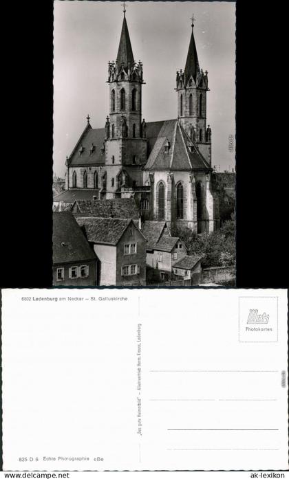 Ansichtskarte Ladenburg (Neckar) St. Galluskirche 1960