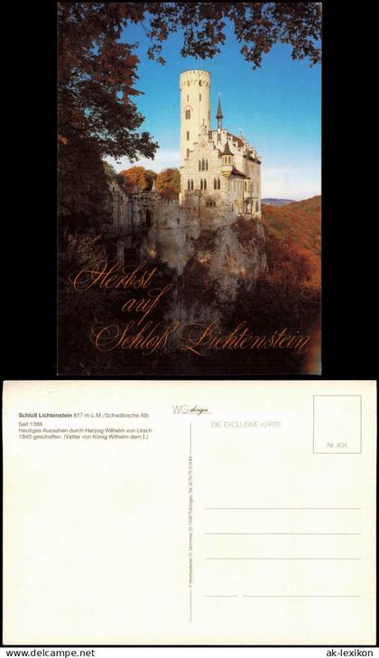 Ansichtskarte Lichtenstein (Württemberg) Schloss Lichtenstein 1988