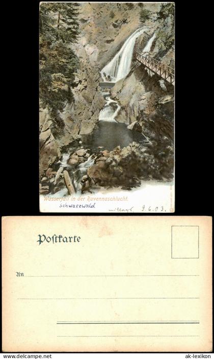 Ansichtskarte Ravenna-Wasserfall Ravenna-Wasserfall 1903