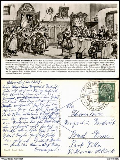 Ansichtskarte Schorndorf Die Weiber von Schorndorf 1957