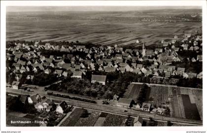 CPA Bernhausen Filderstadt Bade Württemberg, Fliegeraufnahme