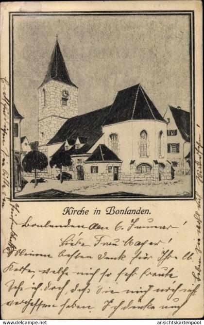 CPA Bonlanden Filderstadt in Württemberg, Kirche