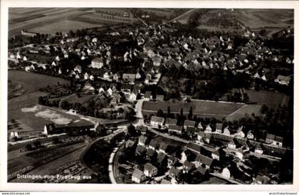CPA Ditzingen in Württemberg, Ditzingen vom Flugzeug aus