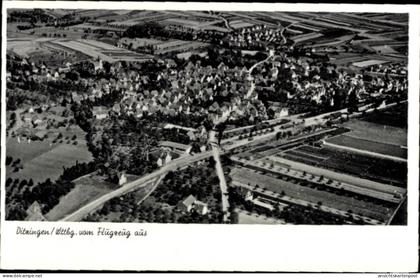 CPA Ditzingen in Württemberg, Ditzingen, Württemberg, Luftaufnahme vom Flugzeug