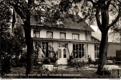 CPA Riedern am Wald Ühlingen Birkendorf Bade Württemberg, Fremdenheim Hofer