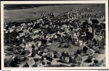 CPA Vöhringen in Württemberg, Luftaufnahme von viele Häuser, Kirche sichtbar