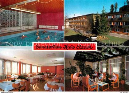 Elzach Emmendingen BW Sanatorium Haus Elzach Hallenbad Speisesaal Aufenthaltsrau