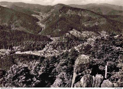 Hornberg  Schwarzwald Blick vom Windeckfelsen auf Hornberg und Offenbachtal