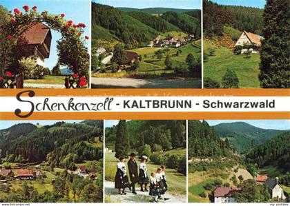 Kaltbrunn Schenkenzell Teilansichten Panorama Schwarzwald Trachten