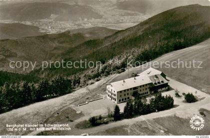 Kandel Breisgau Berghotel Kandel mit Blick auf Waldkirch Fliegeraufnahme