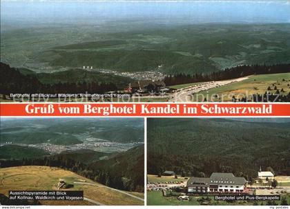 Kandel Waldkirch Breisgau Berghotel Kandel mit Waldkirch Rheinebene Vogesen Auss