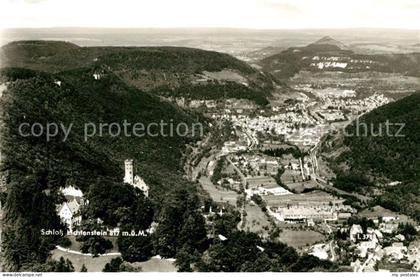 Lichtenstein Wuerttemberg Schloss Lichtenstein Fliegeraufnahme