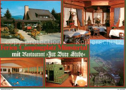 Muenstertal Schwarzwald Campingplatz Muenstertal Restaurant Zur Bure Stube Halle