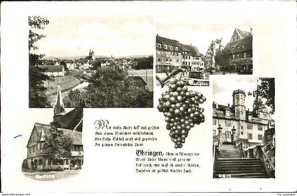oehringen Hohenlohe oehringen Schloss Platz x 1958