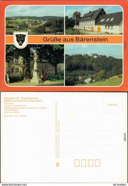 Bärenstein Altenberg (Erzgebirge)   -  Baustoffkombinat "Rotes Banner"   1987