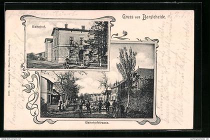 AK Bargteheide, Bahnhof und Bahnhofstrasse
