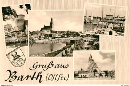 Barth Fangelturm Borgwall Marktplatz Sankt Mairen Seglersteg