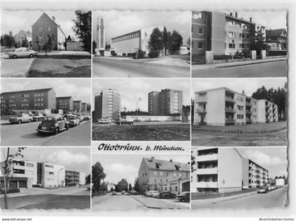 39111184 - Ottobrunn mit Pfarrkirche und Gasthaus Neue Heimat, Loewenbraeu gelaufen. Gute Erhaltung.