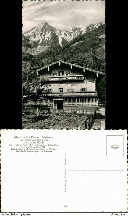 Ansichtskarte Ettenhausen Alpenhotel Pension Edelweiss 1963